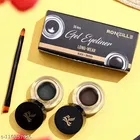 Ronzille 2 In 1 Waterproof & Smudge Proof 24hrs Gel Eyeliner &  Gel Kajal 6 g 