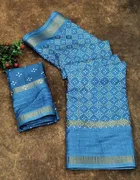 Dola Silk Printed Saree for Women 