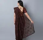 Net Solid Saree for Women 