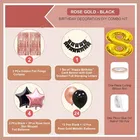 8th Happy Birthday Balloon Decoration Kit, Rose Gold, Set of 1