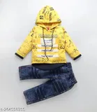 Hoodie T-Shirt with Pant Set for Boys & Girls 