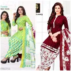 Synthetic Unstitched Dress Material for Women & Girls 