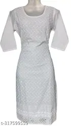 Cotton Blend Printed Kurti for Women 