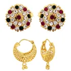 Designer Gold Plated Earrings Set for Women & Girls 