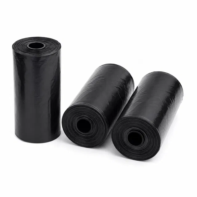 Innate Garbage Bags, Black [17 x 19 Inches], [30 Pcs x 3 Rolls]