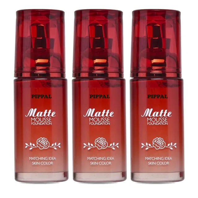 Pippal Matte Mouse Foundation (60 ml, Pack of 3)
