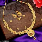 Alloy Necklace with Earrings for Women 