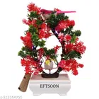 Artificial Bonsai Plant with Sparrow & Light 