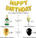 Happy Birthday Banner Foil Balloon 