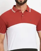 Colorblocked Polo T-Shirt for Men 