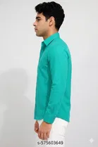 Solid Cotton Blend Shirts for Men 