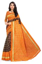 Art Silk Bandhani Saree for Women 