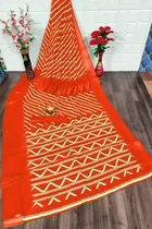 SVB कॉटन लिनन साड़ी फॉर विमेंस 