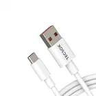 TecSox 6a Type C Charging Cable 1 Mtr Length, white