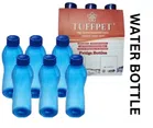 Plastic Water Bottles (Blue, 1000 ml) (Pack of 6)