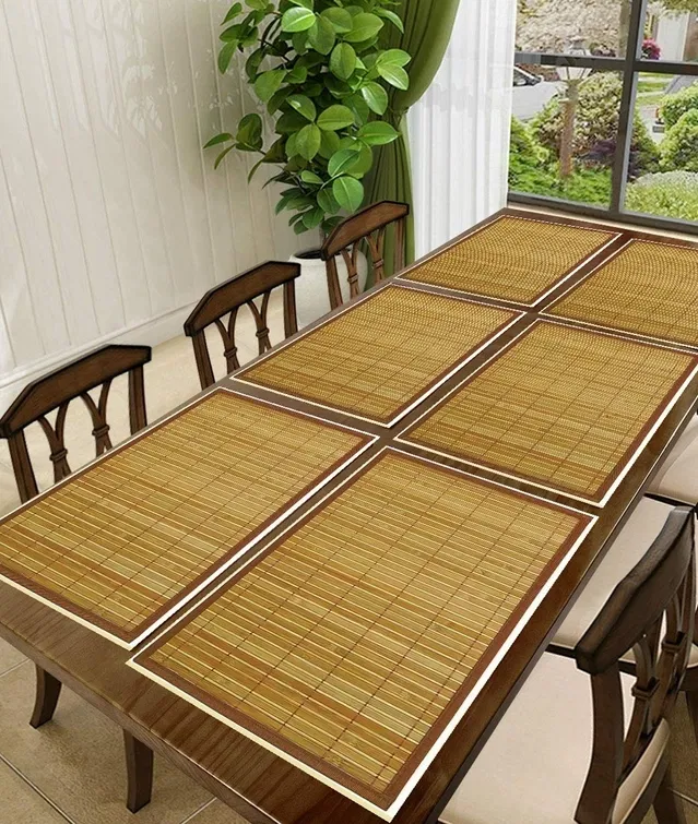 PVC Printed Dining Table Placemats (Multicolor, 30x45 cm) (Pack of 6)