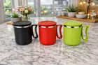 Stainless Steel Coffe Mug, Multicolour, Pack of 3 