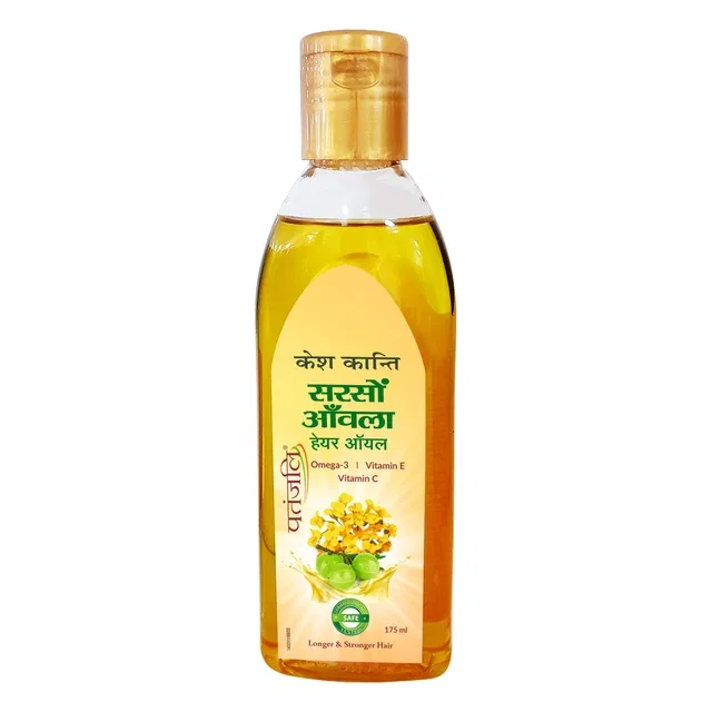 पतंजलि केश कांति सरसों आंवला हेयर ऑइल 175 ml (बोतल)
