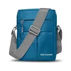 Polyester Cross Body Bag for Men & Women (Blue)