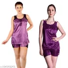 Satin Nightdress Set for Women 