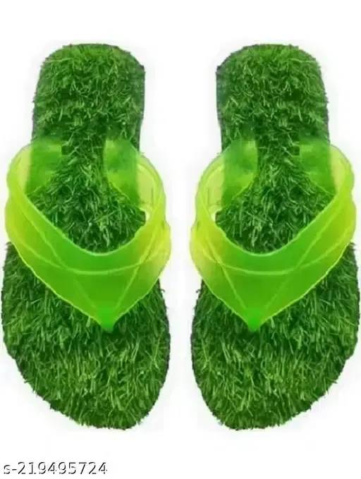 Super Comfy Grass Slippers for Men (Green, 7)