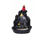 Combo of 2 Pcs Poly Resin Ganeshji & Mahadev Idols Smoke Fountain with 108 Pcs Backflow Incense Cones 