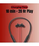 Tecsox In-the-ear Bluetooth Headset with Upto 30h Talktime Deep Bass - Red