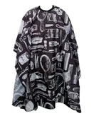 Polyester Printed Parlour Apron with Hair Dye Bowl & Brush 