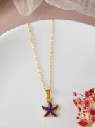 Gold Plated Chain & Pendant for Women & Girls 