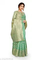 Organza Zari Woven Saree for Women 