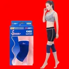 Polyester Solid Knee Sleeves for Women (Blue, Set of 1)