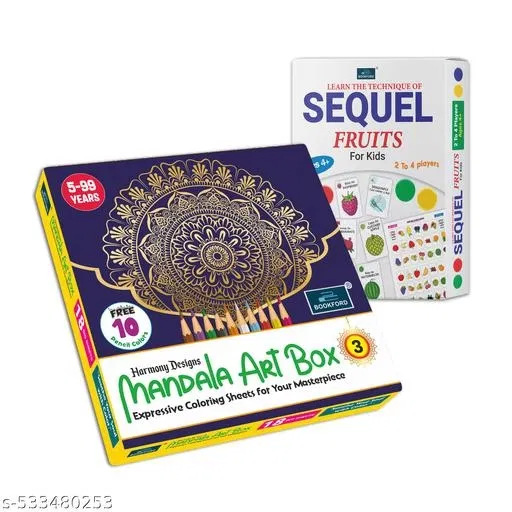 Harmony Mandala Boxx Part 3 + Learning the Technique of Sequel Fruits – Boosst thinking skills and creativity with this fun mix of art and fruit-themed logic!