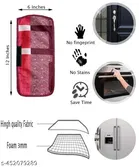 KANUSHI Industries® 1Pc Fridge Cover for Top with 6 Utility Pockets + 1 Pc Apron + 1Pc Fridge Handle Cover 