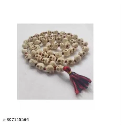 Kapala Mala Necklace for Men (White)