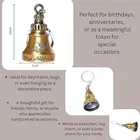 Bell Metal Keychains Gift for Women & Men, Multicolour, Pack Of 1
