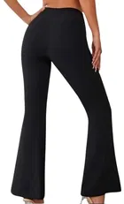 Poly Spandex Bell Bottoms Trouser / Pant for Women 