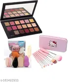 Eye Shadow Palette with 6 Pcs Makeup Blender & 7 Pcs Brushes 