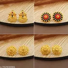 South Indian Temple Style Gold Look Stud Earrings