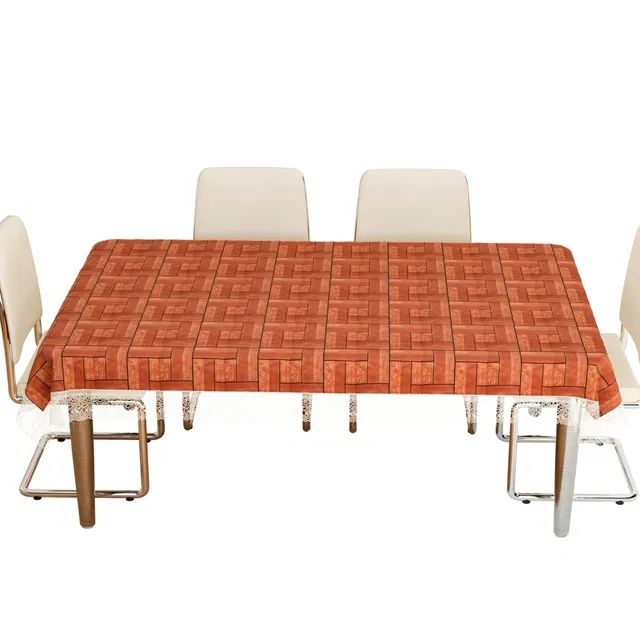 PVC Printed 4 Seaters Table Cover (Multicolor, 40x60 inches)