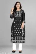 Chanderi Cotton Printed Kurti with Pant for Women 