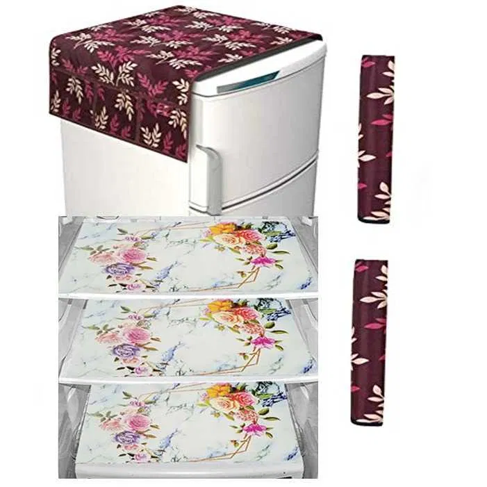 Refrigerator Covers (Maroon) (A-33)