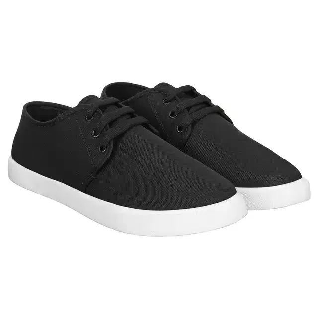 Bersache Lightweight Casual Shoes for Men (Black, 7)