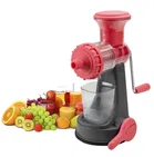 SLINGS, SMILEY Hand Juicer, Fruits & Vegetable Juicer With Steel Handle, Pink