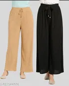 Comfortable Palazzo Pants for Women, Pack of 2 