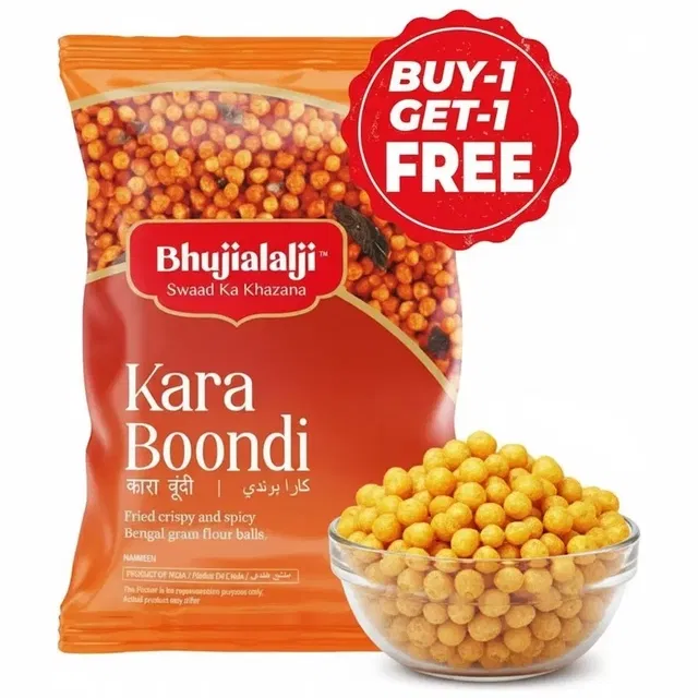 भुजियालालजी करार बूंदी 2X150 g (1 के साथ 1 मुफ्त)
