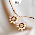 Brass Pearl Ear Cuffs for Women 