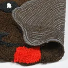 Microfiber Anti Skid Doormat, Brown 