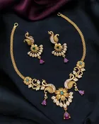 Zircon Gold-plated Necklace Set for Women 