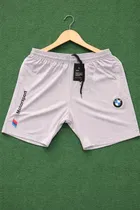 Motorsports Printed Polycotton Shorts for Men, Grey 