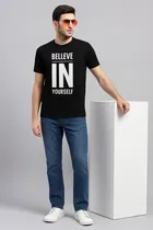 Round Neck Printed T-Shirt for Men 